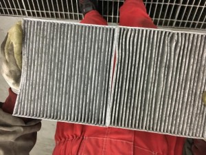 エアコンフィルター　黄砂