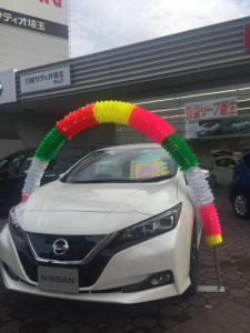リーフ試乗車